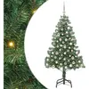 vidaXL Sapin de Noël avec 300 LED avec support Vert 210 cm PVC