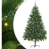 vidaXL Sapin de Noël avec 300 LED avec support Vert 210 cm PE