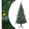 vidaXL Sapin de Noël artificiel pré-éclairé Vert 240cm PVC et métal