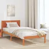 vidaXL Cadre de lit Marron 75 x 190 cm Bois de pin massif 872217