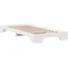 vidaXL Vidaxl Cadre De Lit Blanc Bois Massif 100 X 200 Cm Durable