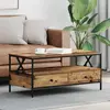 vidaXL Table basse Bois ancien 100 x 51 x 45 cm Bois d'ingénierie