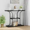 vidaXL Table console Chêne noir 101 x 35 x 80.5 cm Bois d'ingénierie