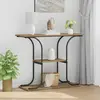 vidaXL Table console avec étagère Chêne artisanal 101 x 35 x 80,5 cm