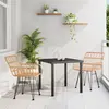 vidaXL, Table de jardin + table de balcon, Tyler (80 x 80 x 73 cm)