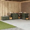 vidaXL Étagère de rangement de cuisine Vert olive 60 x 50 x 92 cm