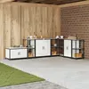 vidaXL Étagère de rangement de cuisine Blanc 60 x 50 x 92 cm Acier