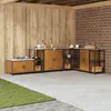 vidaXL Étagère de rangement de cuisine Rouillé 60 x 50 x 92 cm