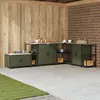 vidaXL Étagère de rangement de cuisine Vert olive 60 x 50 x 92 cm