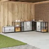 vidaXL Étagère de rangement de cuisine Argenté 60 x 50 x 92 cm