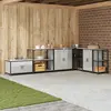 vidaXL Étagère de rangement de cuisine Argenté 60 x 50 x 92 cm