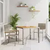 vidaXL Ensemble de salle à manger pour jardin 3 pcs Gris polyrotin
