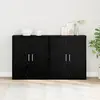 vidaXL Haut Armoire 2 pcs Chêne noir 60 x 31 x 70 cm Bois d'ingénierie