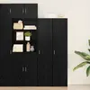 vidaXL Vidaxl Meuble Haut Chêne Noir 40x42,5x185 Cm Bois D'ingénierie