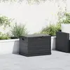 vidaXL Boîte de Rangement de Jardin Anthracite 77,5 x 54,5 x 53 cm