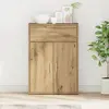 vidaXL Buffet chêne artisanal 79 x 38 x 80 cm Bois d'ingénierie