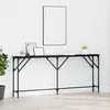 vidaXL Vidaxl Table Console Chêne Noir 180x23x75 Cm Bois Ingénierie