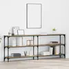 vidaXL Vidaxl Table Console Chêne Artisan 200x29x75 Cm Bois D'ingénier...