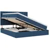 vidaXL vidaXL Lit de Rangement Bleu 180 x 200 cm Cuir synthétique
