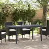 vidaXL Vidaxl Table De Jardin Gris Foncé Aluminium Grande