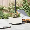 vidaXL - Parasolvoet - Wit - 45 - x - 45 - x - 45 - cm - Staal