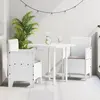 vidaXL Chaise de jardin 2 pcs Blanc 53 x 49 x 85 cm Polypropylène