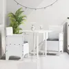 vidaXL Chaise De Jardin Vidaxl Set De 2 Blanc, Anthracite