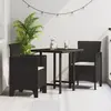 vidaXL Chaise de jardin 2 pcs Marron 53 x 49 x 85 cm Polypropylène