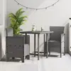 vidaXL Chaise de jardin 2 pcs Gris clair 53 x 49 x 85 cm Polypropylène