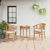 vidaXL Chaises de jardin 2 pcs Marron 63 x 58 x 89 cm