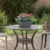 vidaXL Cache-pot de jardin Anthracite 35 x 35 x 15 cm