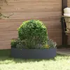 vidaXL Anneau de jardinière 5 pcs Anthracite 80 x 80 x 20 cm