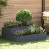 vidaXL Cache-pot de jardin Anthracite 100 x 100 x 50 cm