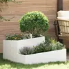 vidaXL vidaXL Pot blanc 80x80x50 cm en plastique