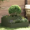 vidaXL Vidaxl Cache-Pot Vert Olive 80x80x50 Cm Acier Laminé À Froid