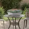 vidaXL Cache-pot de jardin 5 pcs Argent 50 x 50 x 15 cm