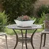 vidaXL Cache-pot de jardin 5 pcs Argent 40 x 40 x 15 cm