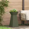 vidaXL - Pilarenbak - 2 - pcs - Olijfgroen - 35 - x - 35 - x - 73 - cm