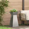 vidaXL vidaXL Support de plante Acier inoxydable 35 x 35 x 73 cm