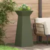 vidaXL vidaXL Support de plante Vert olive Métal 40 x 40 x 101 cm