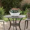 vidaXL Cache-pot de jardin 5 pcs Argent 35 x 35 x 15 cm