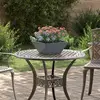 vidaXL Cache-pot de jardin 5 pcs Anthracite 35 x 35 x 15 cm