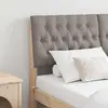 vidaXL Tête de lit capitonnée Taupe 160 cm Pin massif