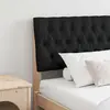 vidaXL Tête de lit capitonnée Noir 180 cm Pin massif