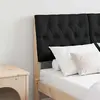 vidaXL Tête de lit capitonnée Noir 120 cm Pin massif