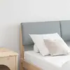 vidaXL Tête de lit capitonnée Gris clair 120 cm Pin massif