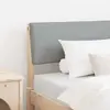 vidaXL Tête de lit capitonnée Gris clair 100 cm Pin massif