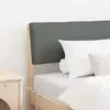 vidaXL Tête de lit capitonnée Gris foncé 100 cm Pin massif
