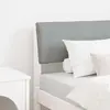 vidaXL Tête de lit capitonnée Gris clair 80 cm Pin massif