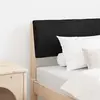 vidaXL Tête de lit capitonnée Noir 80 cm Pin massif